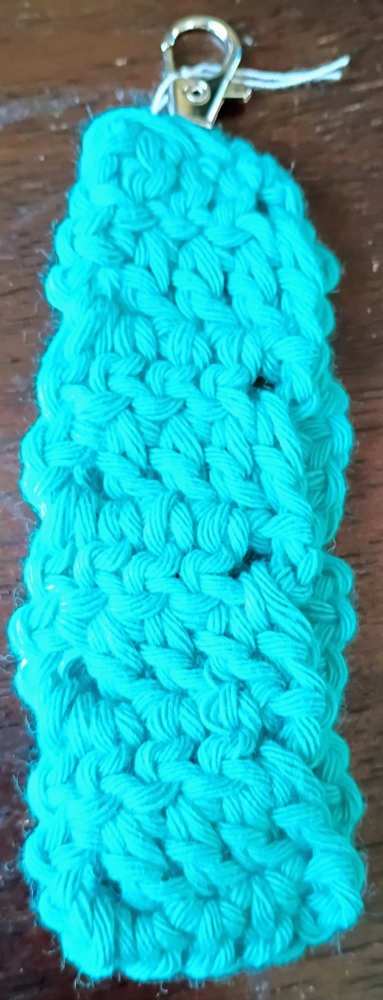 Ribbed wristlet keychain