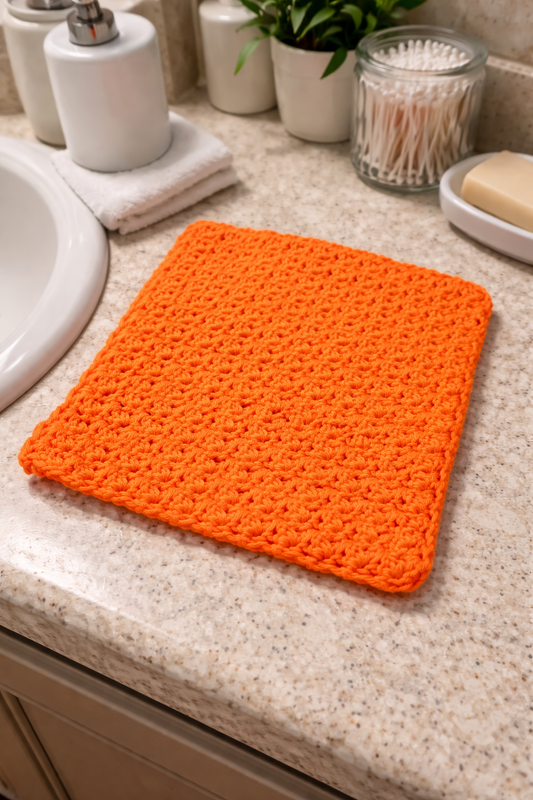 Hand crochet washcloth