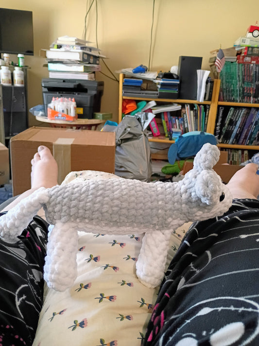 Hand crochet husky