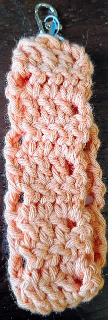 Ribbed wristlet keychain