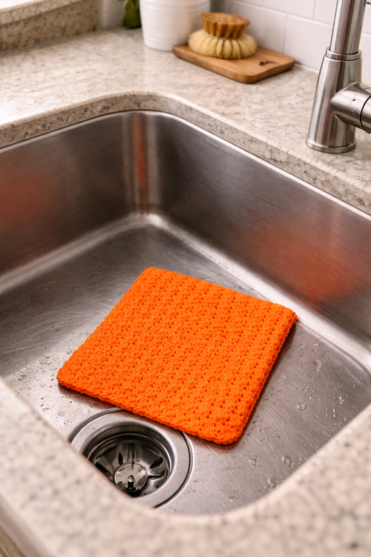 Hand crochet washcloth