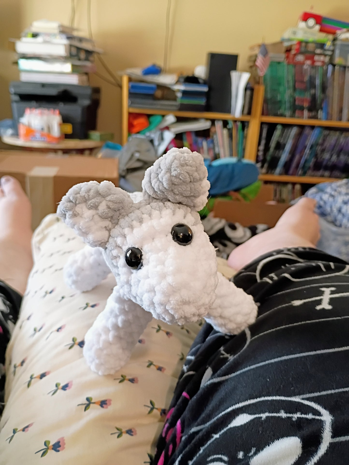 Hand crochet husky