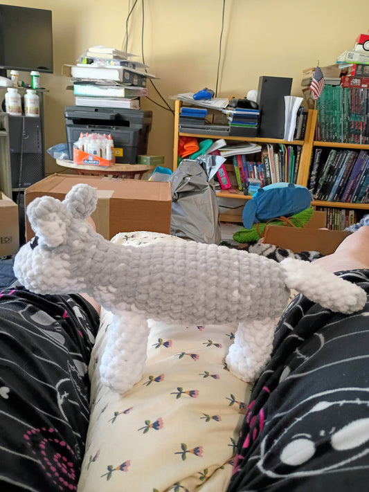 Hand crochet husky